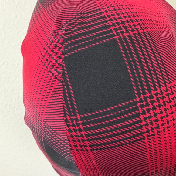 Plaid Red and Black Women's Bra - Picture 4 of 14